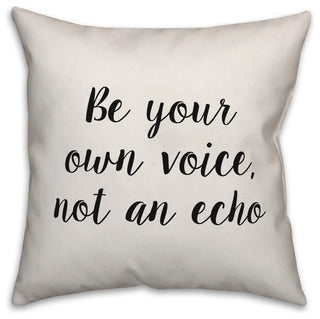 Be Your Own Voice, Throw Pillow, 18"x18"