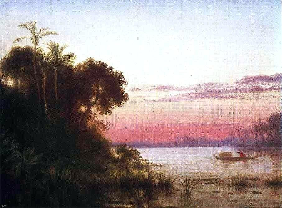 Louis Remy Mignot Sunset on the Guayaquil Wall Decal