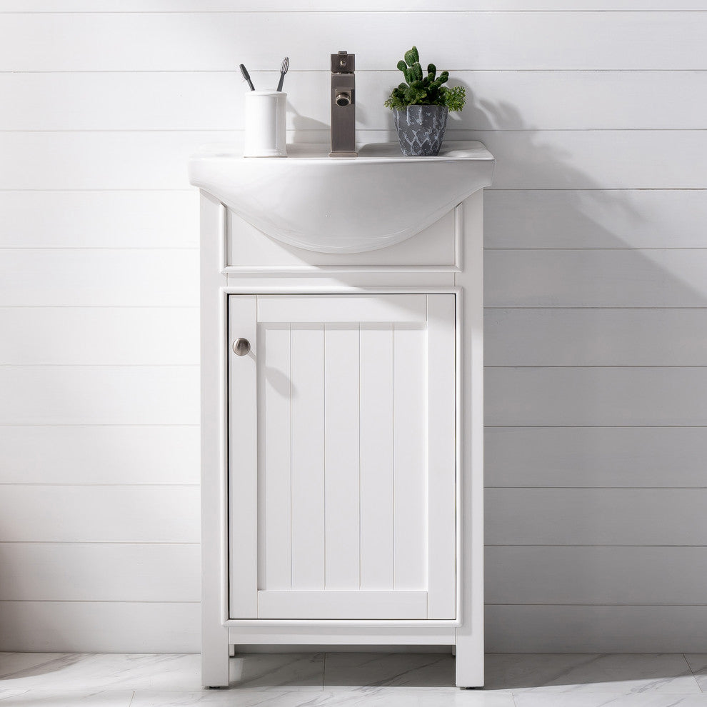 Marian Transitional White 20" Single Sink Vanity