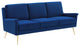 Chesapeake Performance Velvet Sofa-Gold Navy