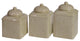 Savannah Canister Set, Taupe, 3 Piece