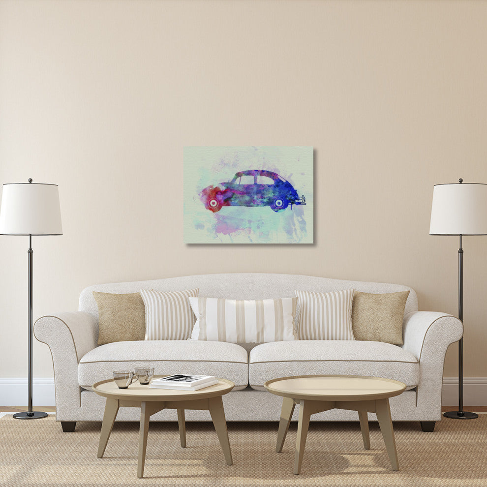 "VW Beetle Watercolor 1" Fine Art Print
