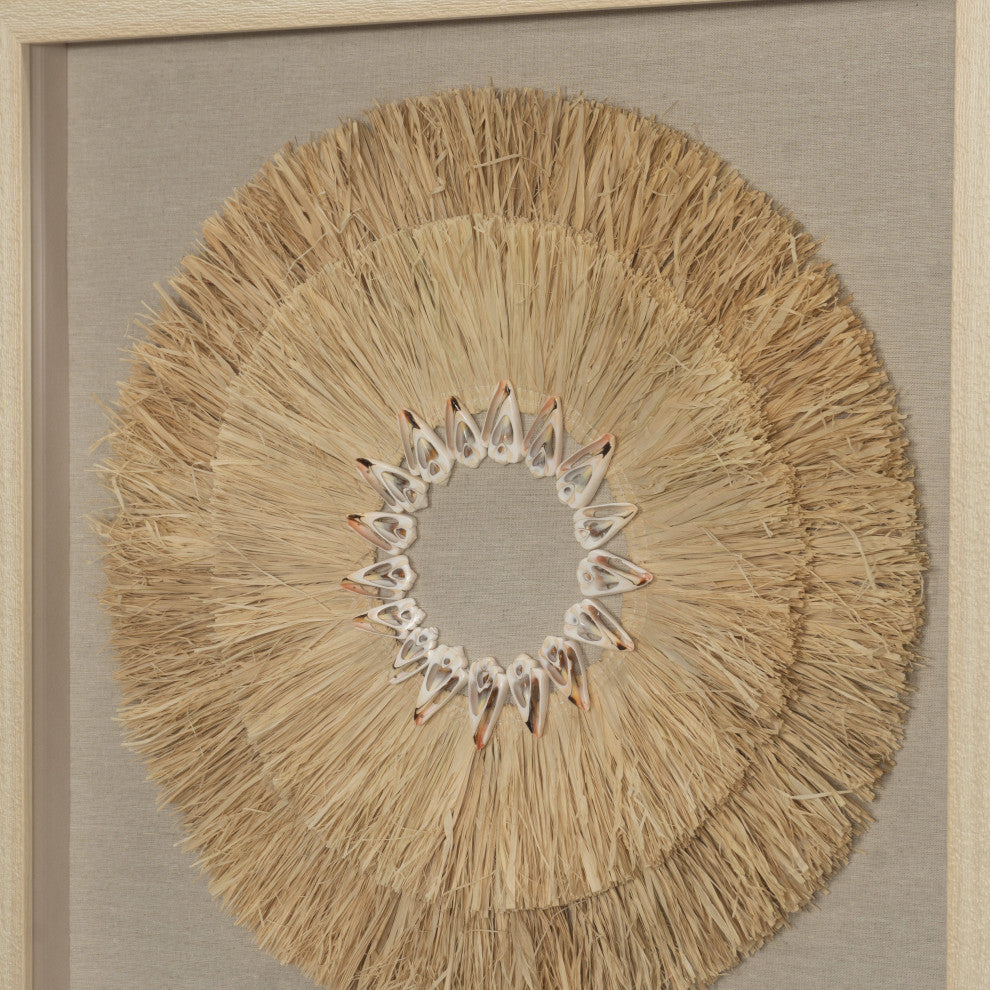 HUJI Weed & Papier-mÃ¢chÃ© Shadow Box Wall DÃ©cor, Huji Weed & Sea Shell Shadow Box