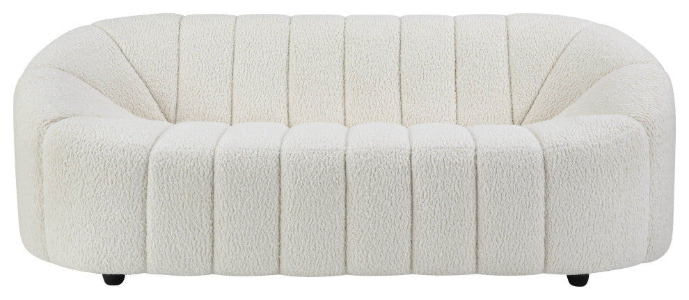 Osmash Sofa, White Teddy Sherpa
