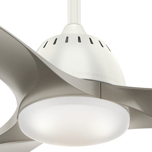 Casablanca 52" Wisp Fresh White Ceiling Fan With Light and Remote