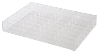 Alexa Acrylic Organizer Singles, Compact Powder, 28 Slots, Wide
