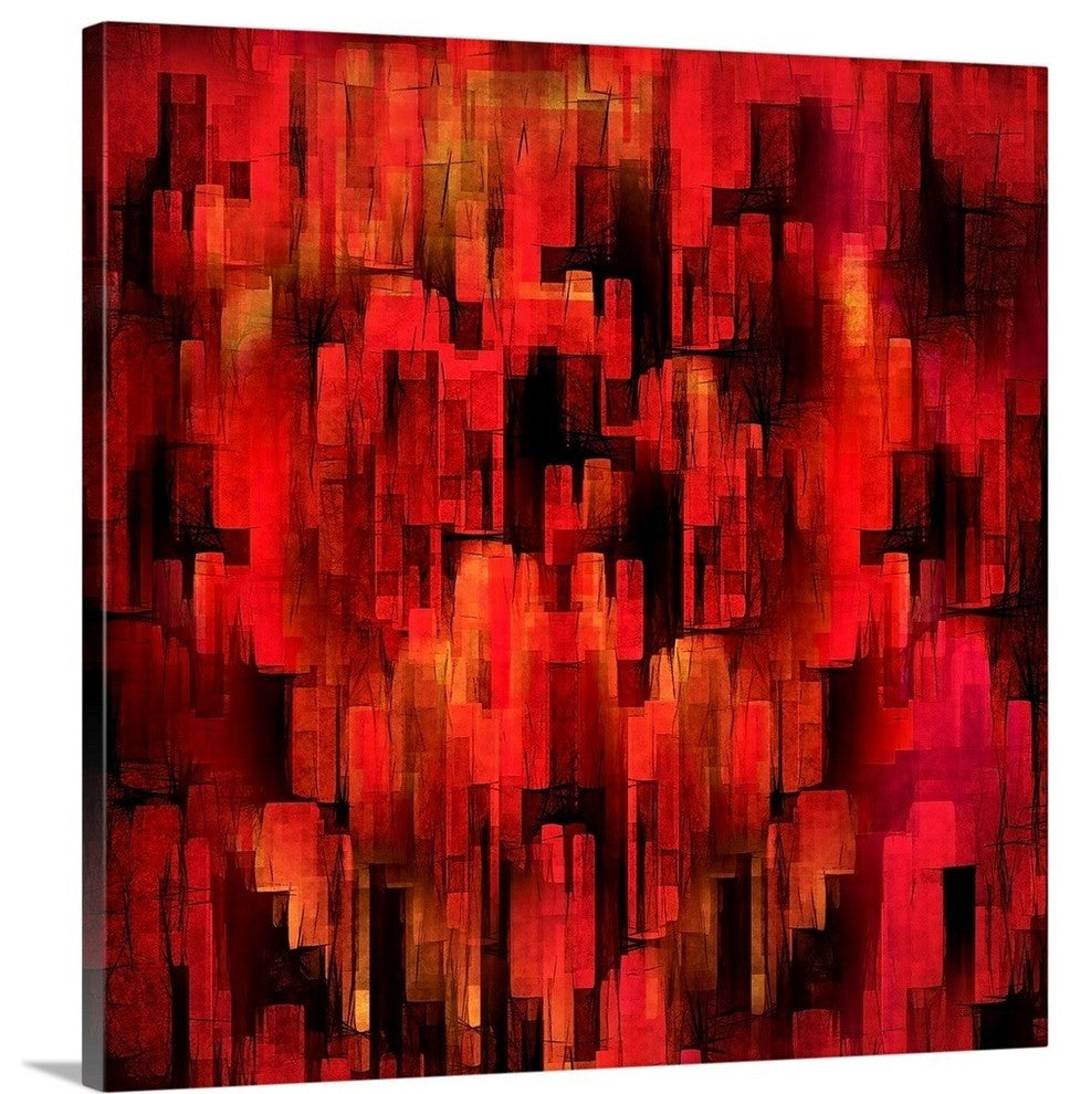 "Dark City" Wrapped Canvas Art Print, 20"x20"x1.5"