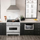 ZLINE 36" Dual Fuel Range With Griddle, Fingerprint Resistant Stainless Steel