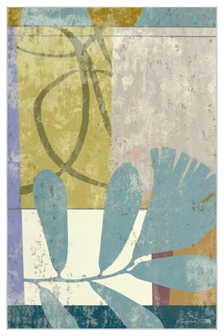 Calla II Flower Art Area Rug, 5'x7.5'