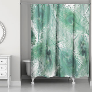 Peacock Feathers 2 71x74 Shower Curtain