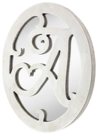10"x8" White Wood Wall Decor