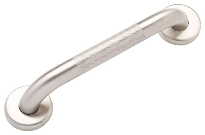 1.25" Brushed Nickel Grab Bar, 16", Knurled