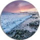 Sunset On Cape Trafalgar Beach, Seashore Disc Metal Wall Art, 36"
