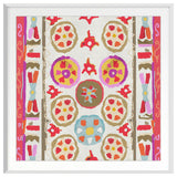 Tribal Cream Fine Art Print, White, 24"x24"