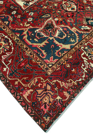 Fine Vintage Distressed Zaid Red/Ivory Rug, 9'5 x 12'9
