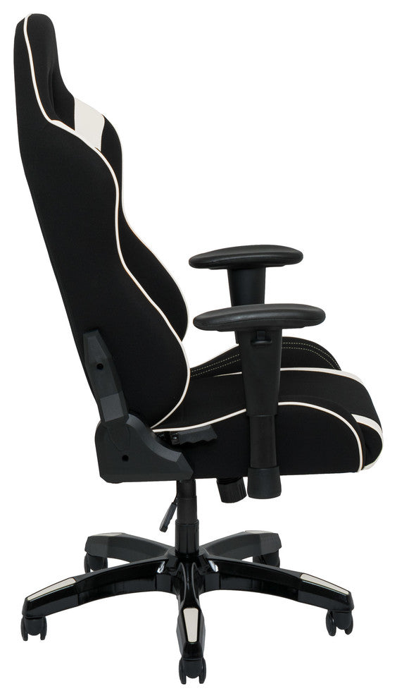 Black and White High Back Ergonomic Gaming Chair