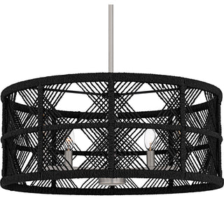 Quoizel AXF2822 Axford 5 Light 22"W Taper Candle Pendant / - Matte Black