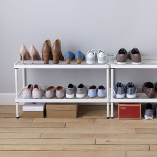 MeshWorks Shoe Shelf, White