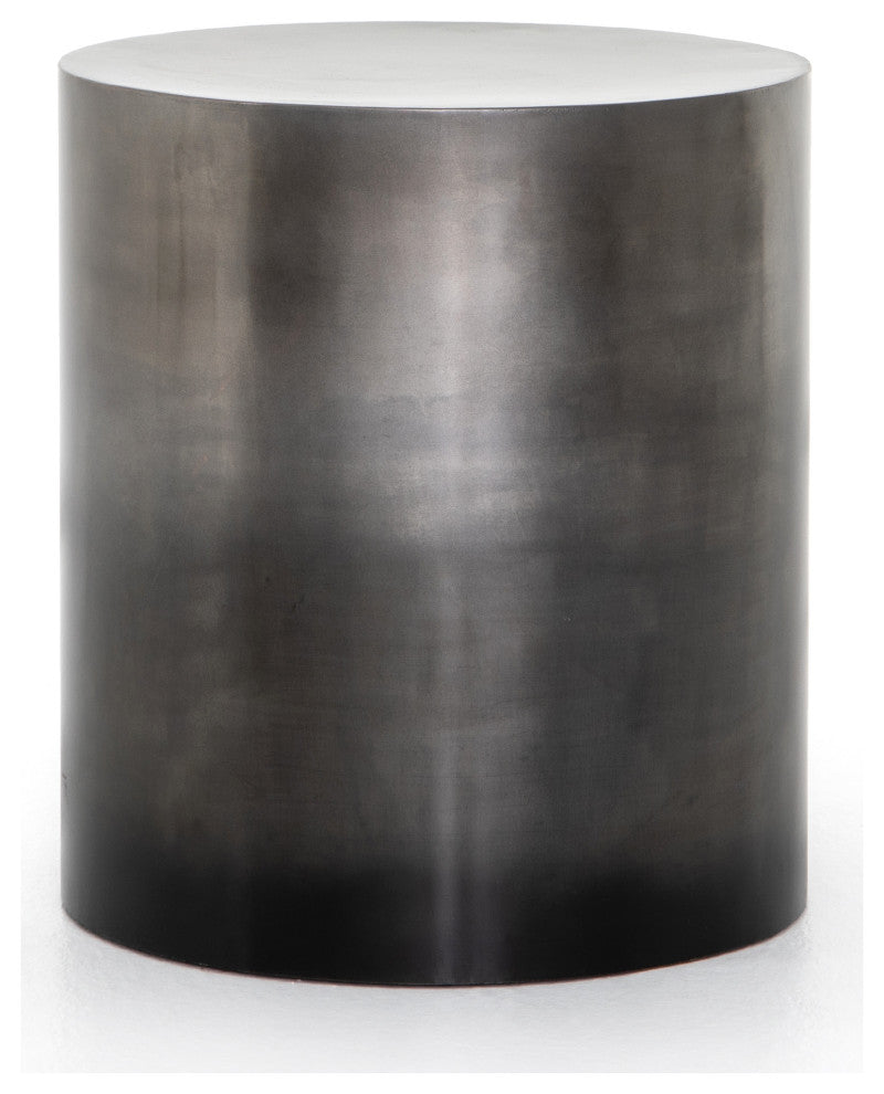 Cameron End Table-Pewter