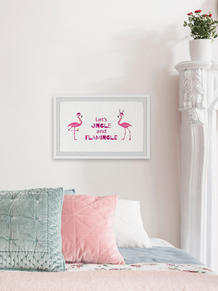 "Let's Jingle" Framed Painting Print, 12x8