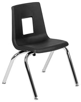 76" Oval Wave Activity Table Set with 14" Student Stack Chairs, Grey