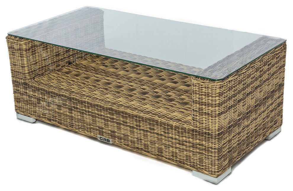 Suva Brown Wicker 4-Piece Conversation Set