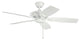 Traditional Canfield Patio Ceiling Fan, White