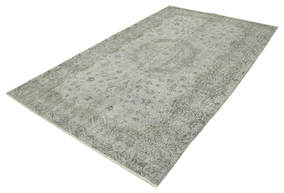 Rug N Carpet - Handmade Oriental 5' 6" x 9' 3" Vintage Overdyed Area Rug