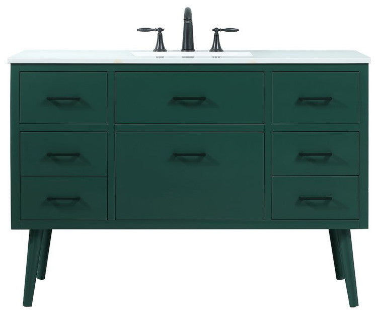Home Living 48" Bathroom Vanity, Green