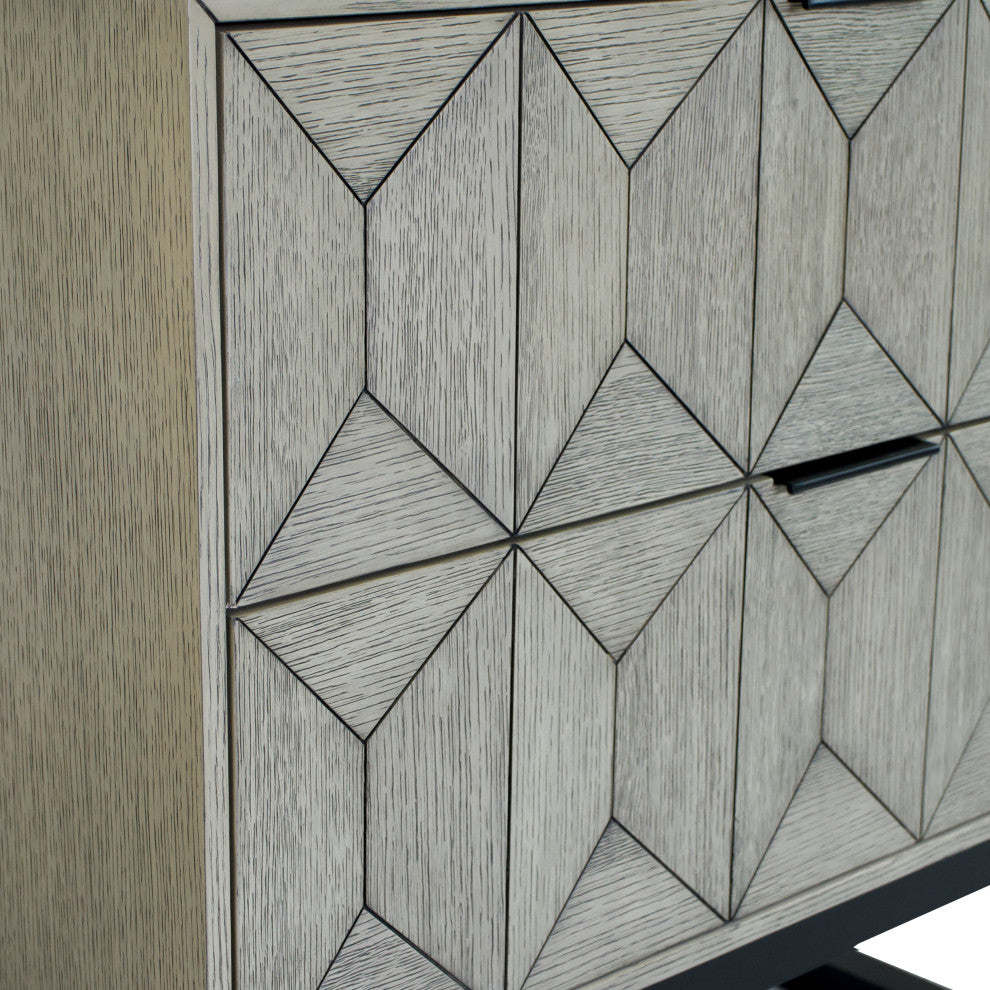 Henley 36" Bathroom Vanity, Gray Oak, Top: Carrara Marble