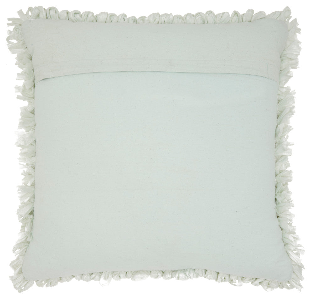 Nourison Mina Victory Shag Spa Loop Shag Throw Pillow