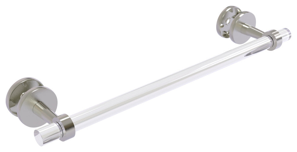 Allied Brass Clearview Collection 18" Shower Door Towel Bar, Satin Nickel