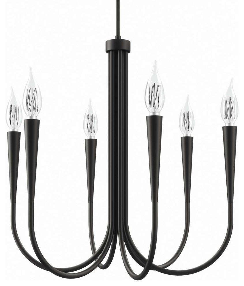 Penrose 6-Light Chandelier, Black