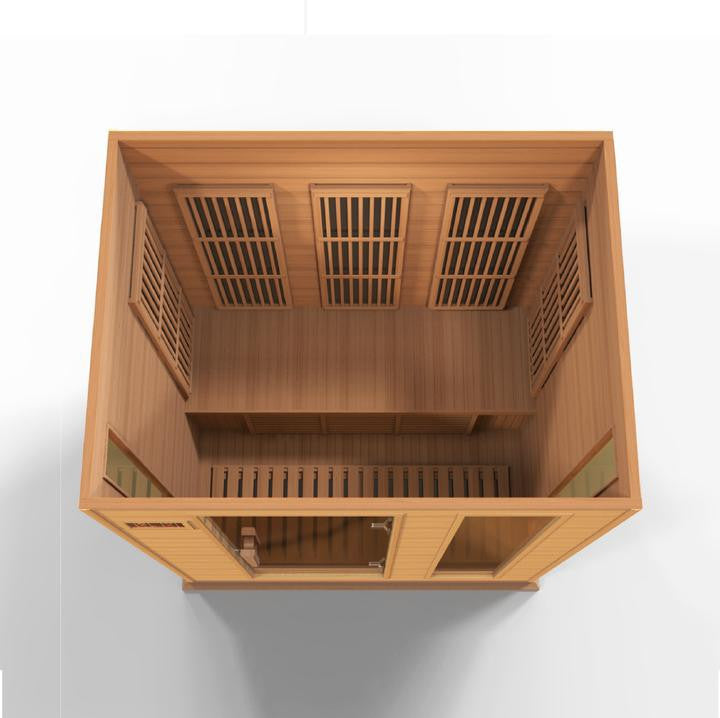 3-Person Near Zero Emf, Under 2Mg Far Infrared Sauna, Canadian Red Cedar