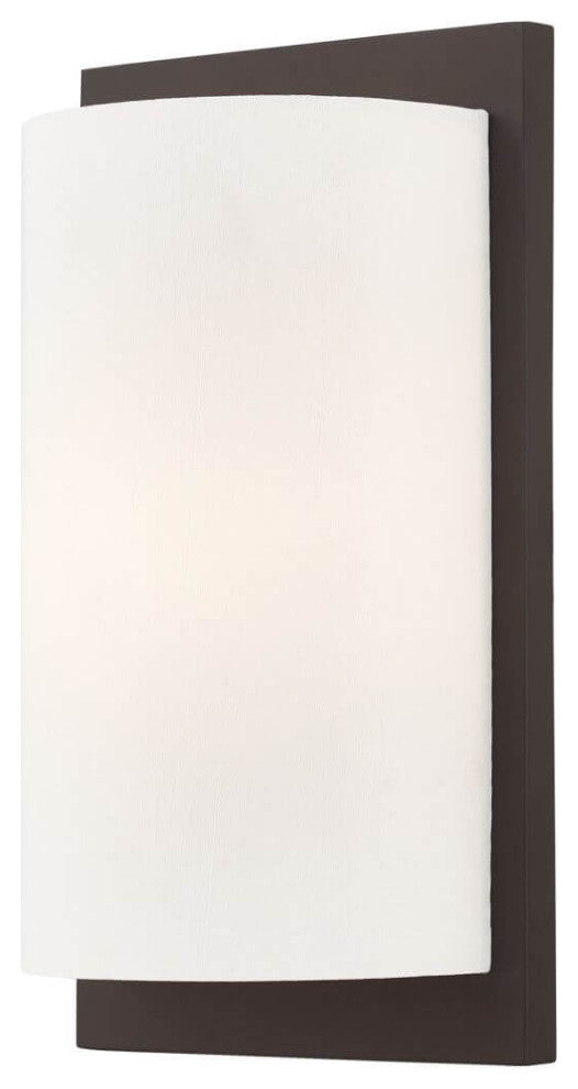 Livex Meridian 1 Light 11" Tall Wall Sconce, Bronze