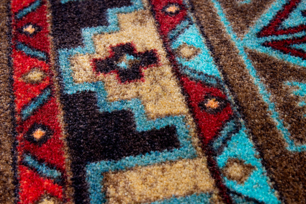 Desert Diamond Oka, Brown, 4'x5'