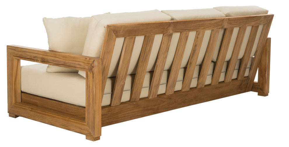 Safavieh Montford Teak 3-Seat Bench