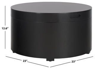 Safavieh Rafaela Round Coffee Table, Black