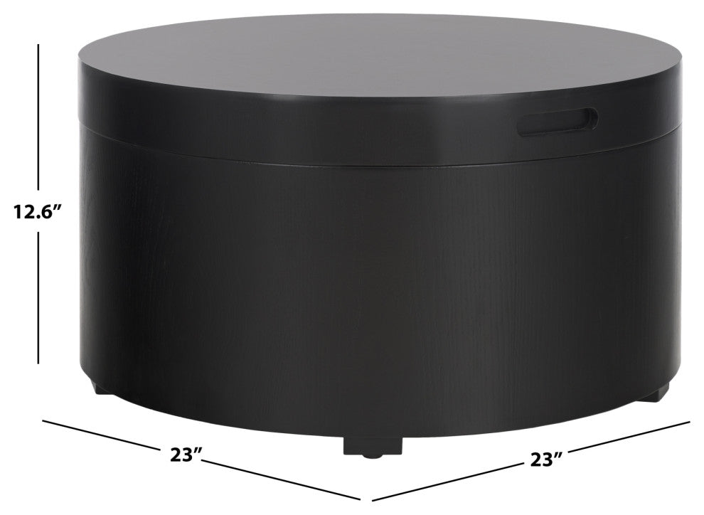 Safavieh Rafaela Round Coffee Table, Black