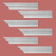 Cornice White Urethane Lourdes Ornate Design 6 Pieces Totaling 564" Length