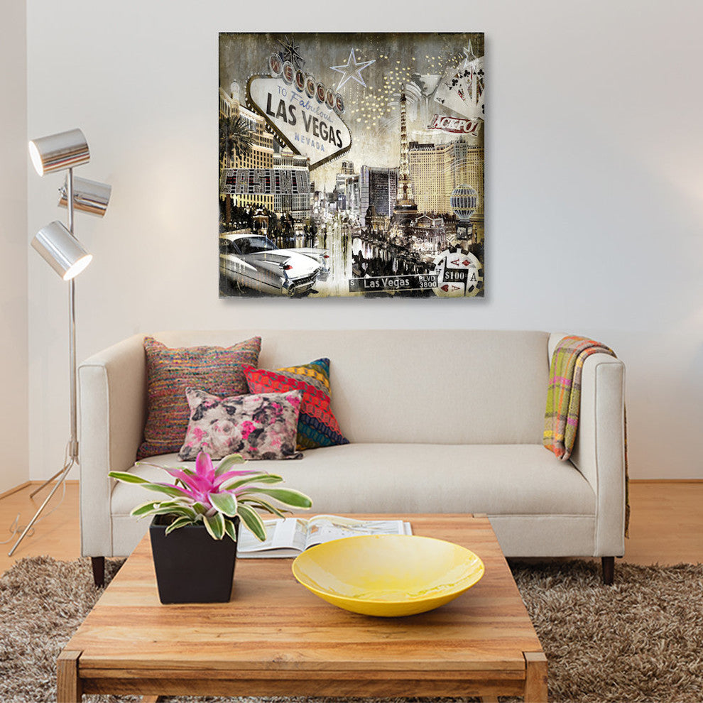 "Las Vegas" by Dylan Matthews, Canvas Print, 26"x26"