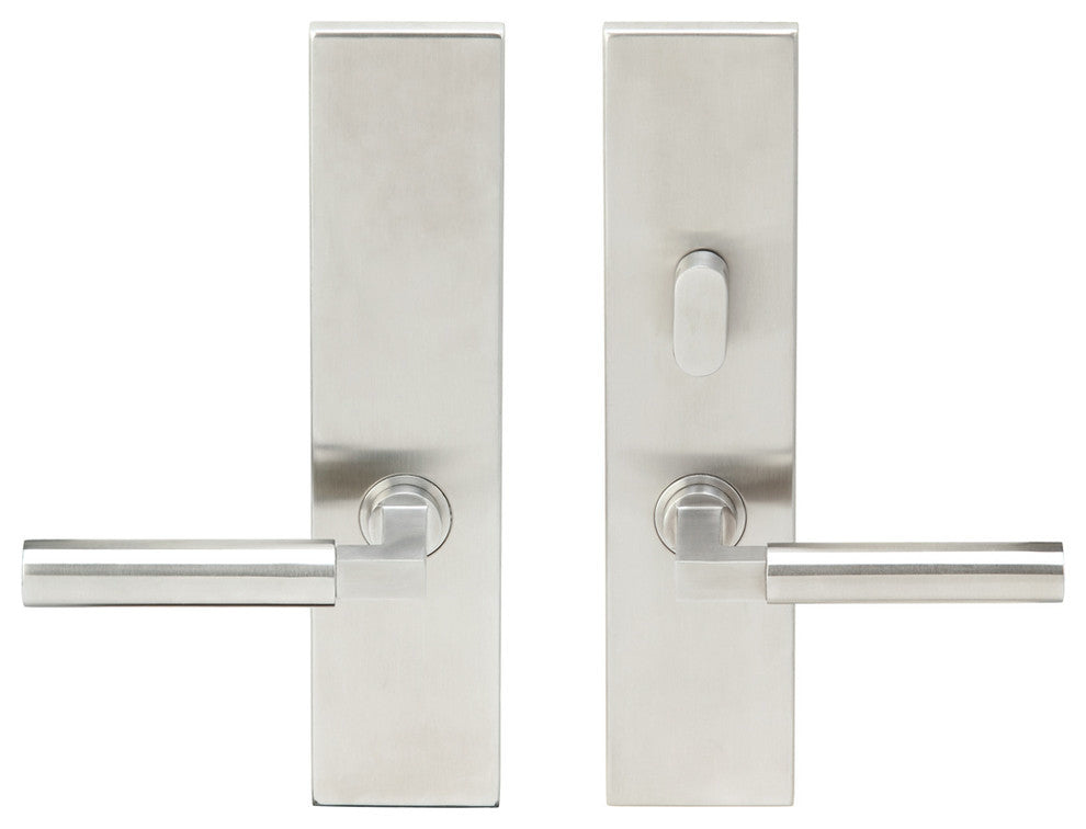 Aurora Lever, Tubular Passage With Privacy Bolt, RH, Satin Stainless Steel