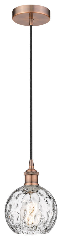 Innovations 616-1P-AC-G1215-6-LED 1-Light Mini Pendant, Antique Copper