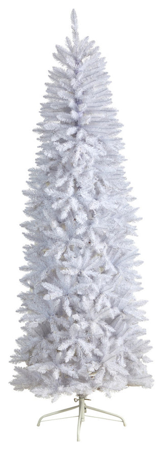 7ft. Slim White Artificial Christmas Tree with 995 Bendable Branches