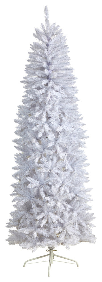 7ft. Slim White Artificial Christmas Tree with 995 Bendable Branches