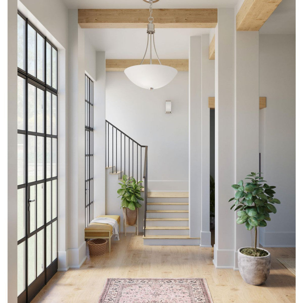 2-Light Foyer, Brushed Nickel