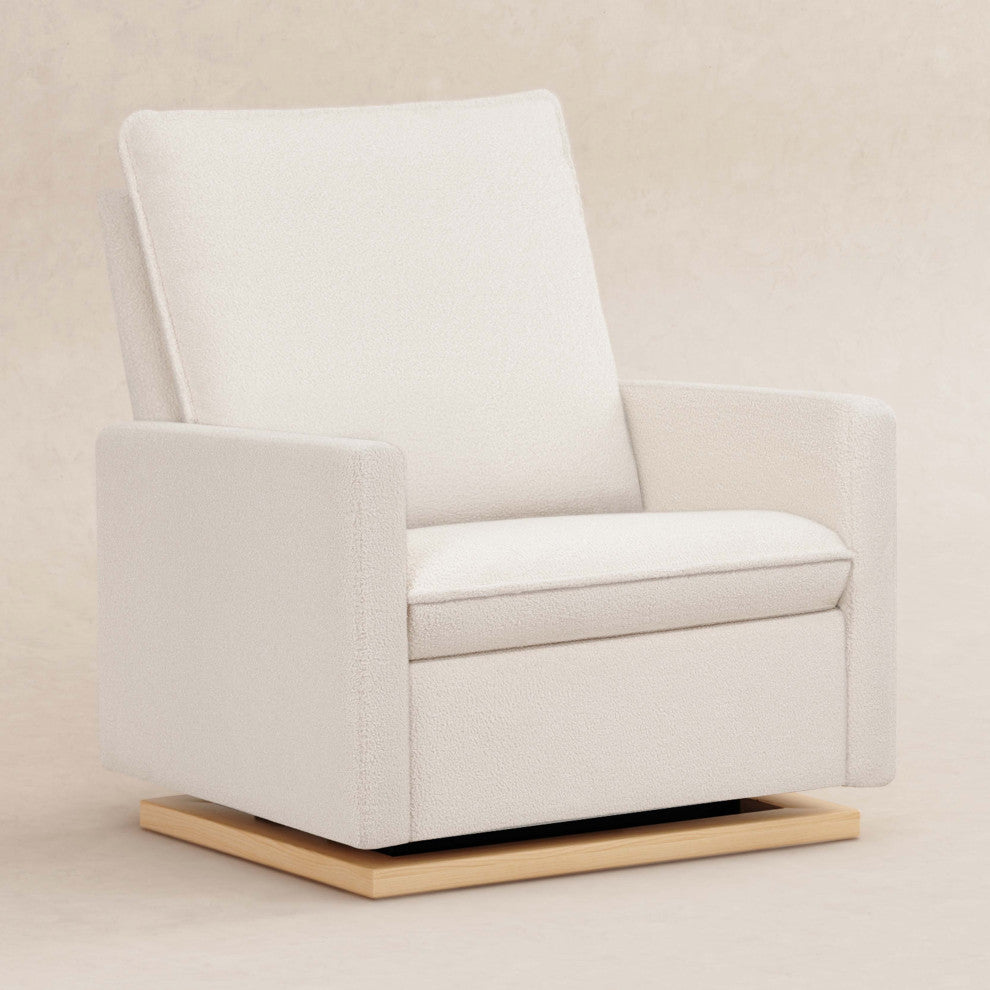 Cali Pillowback Chair and a Half Glider, Water Repellent and Stain Resistant, Chantilly Fleece