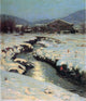 Lowell Birge Harrison Woodstock Meadows in Winter Wall Decal