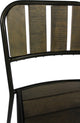 Cole Reclaimed Solid Wood Counter Chair in Brown with Black Metal Frame