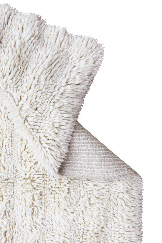 Woolable rug Dunes - Sheep White